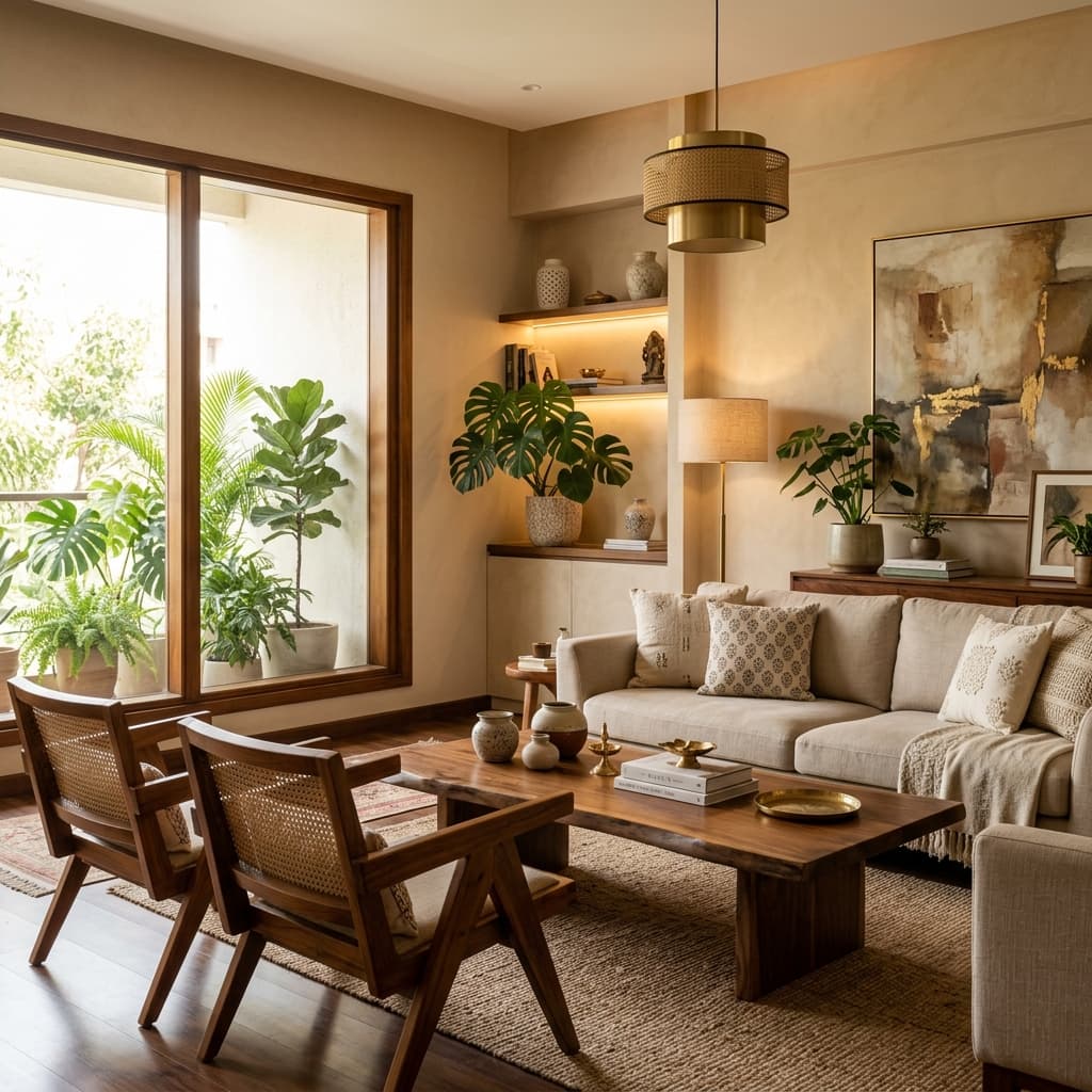 Minimalist modern Indian home interior design