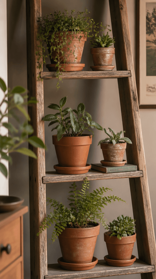 Vertical styling element for Balcony garden ideas for apartment dwellers
