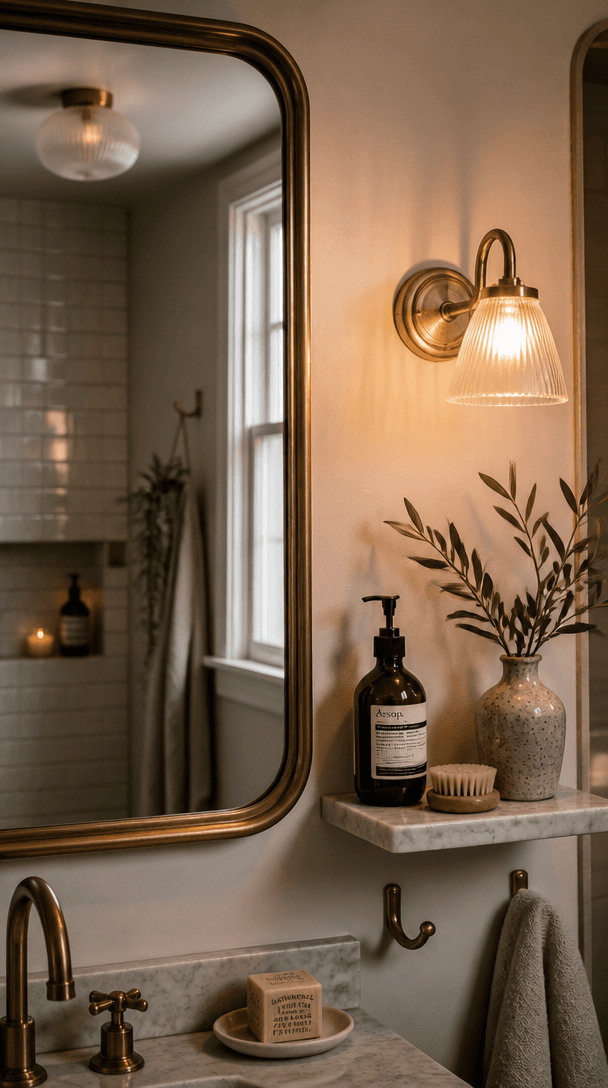 Vertical styling element for Bathroom makeover ideas for Indian apartments