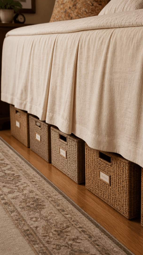 Vertical layout design detail for Clever under bed storage ideas that actually look good