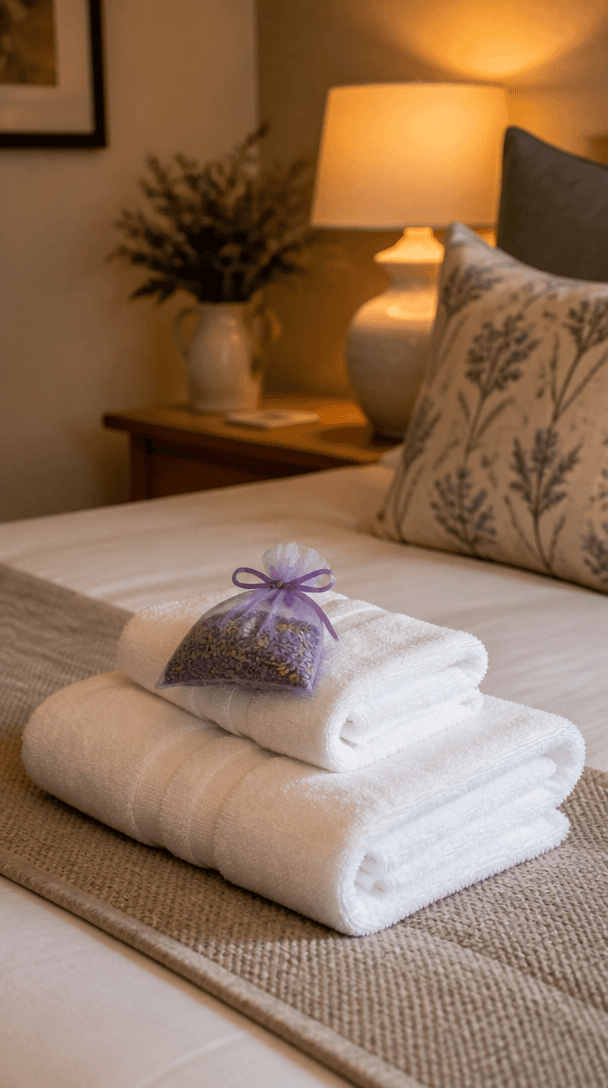 Vertical styling element for Guest bedroom ideas when you only have a small spare room