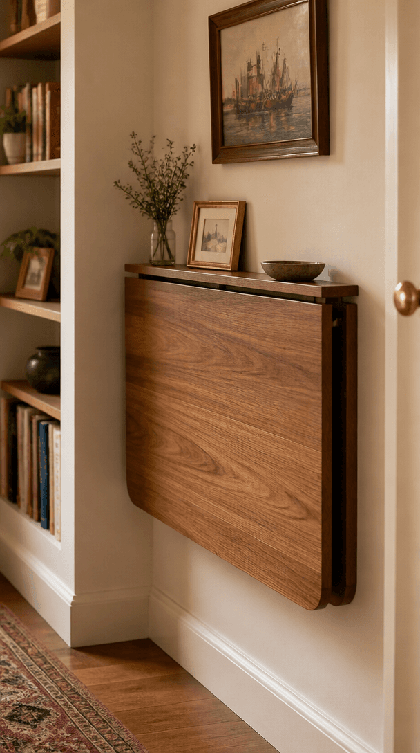 Vertical styling element for How to fit a home office into a small Indian apartment
