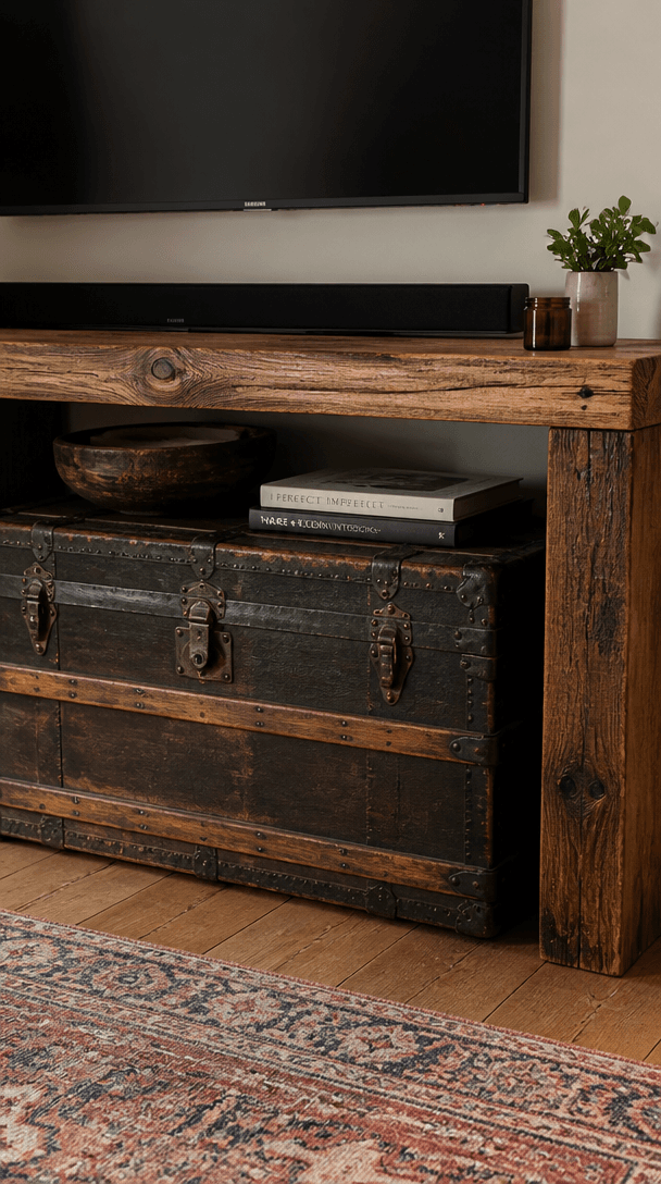 Vertical styling element for How to mix old furniture with new pieces without it looking mismatched