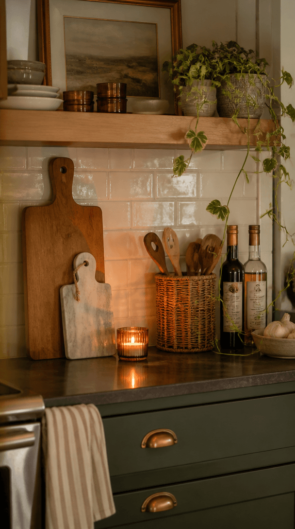 Vertical close-up style shot for How to redesign your kitchen on a tight budget