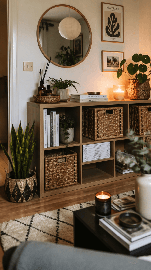 Vertical close-up style shot for How to make a rental flat feel like your own home