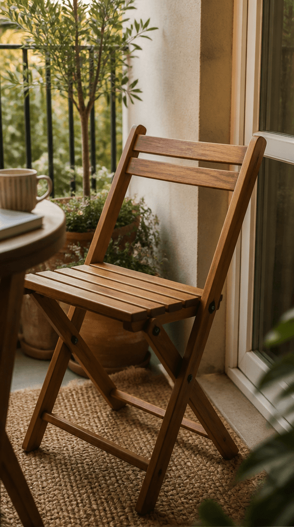 Vertical styling element for Small balcony ideas that actually make you want to sit outside