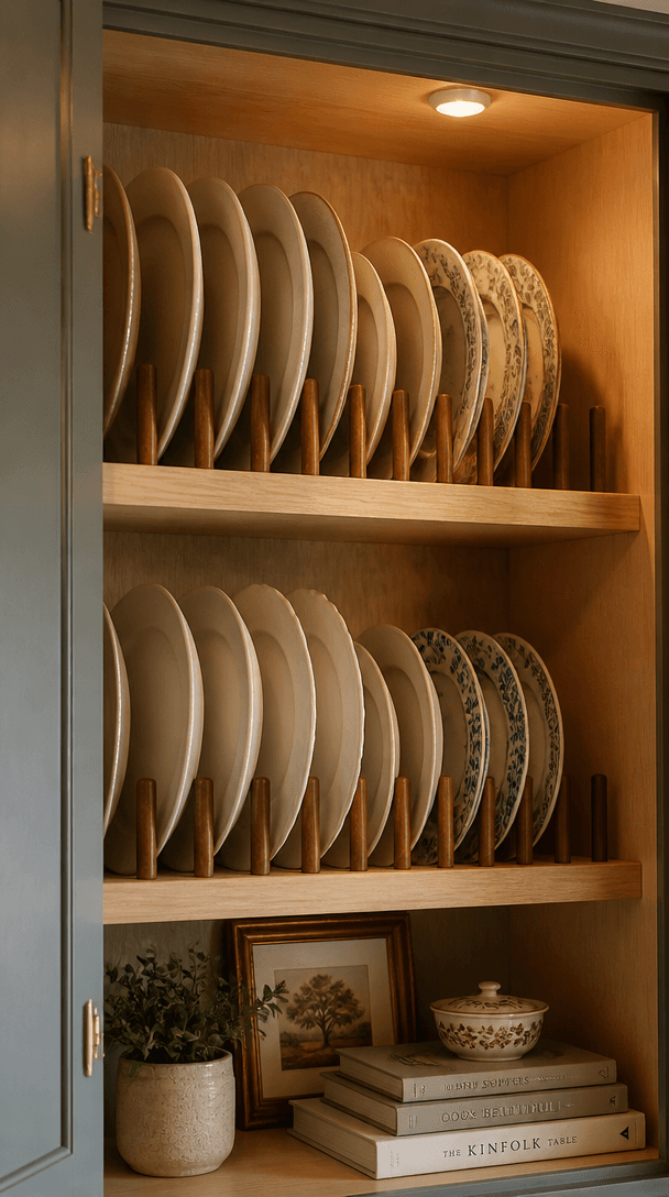 Vertical styling element for Small kitchen organisation ideas for Indian homes