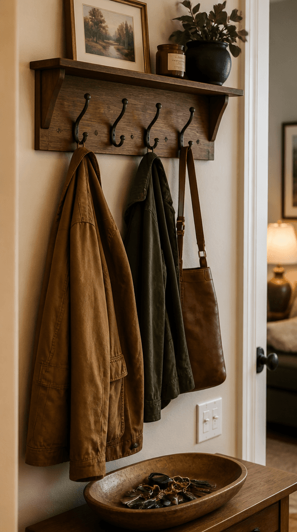Vertical styling element for How to turn a dark cramped hallway into something welcoming