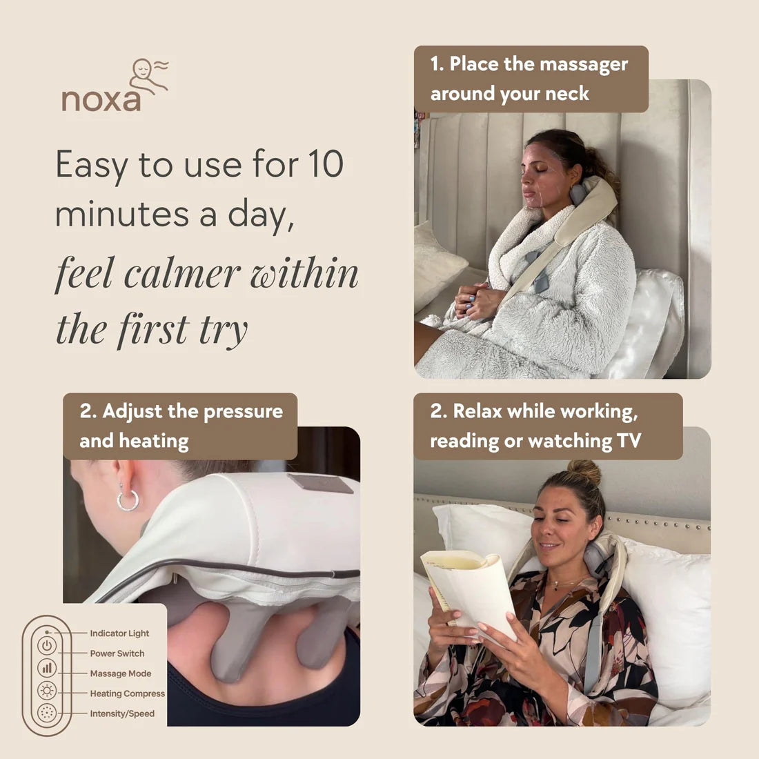 Neck and shoulder massager